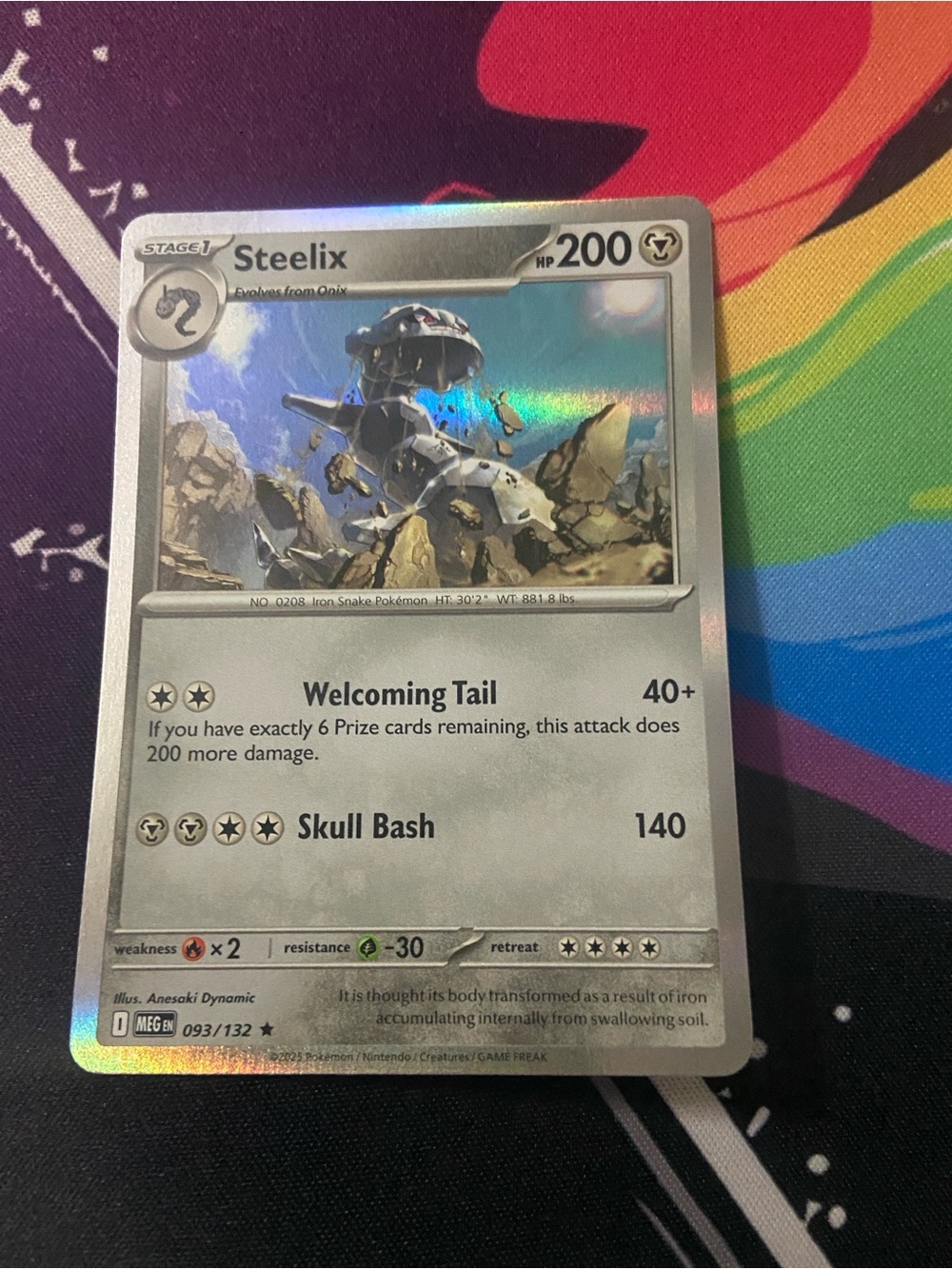 Steelix (Card Number 093/132) HoloMega Evolution